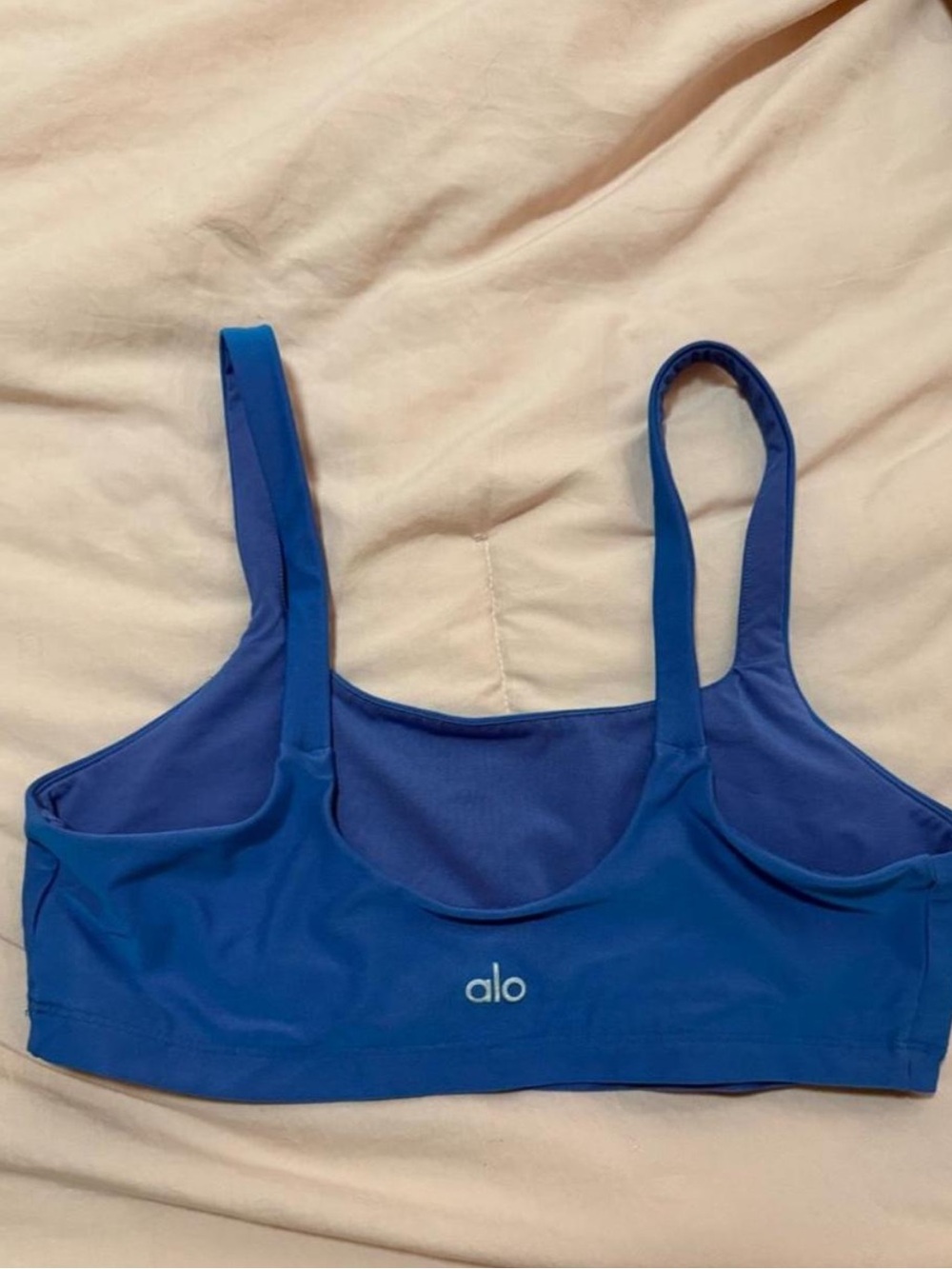 ALO Yoga Royal Blue Scoop Sports Bra